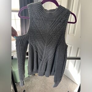 Aeropostale Gray Cable Knit Women's Sweater